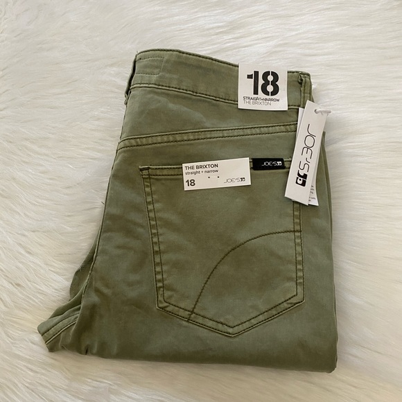 Joe's Jeans Denim - NEW wTag-JOE’S Green The Brixton Straight Jeans 18